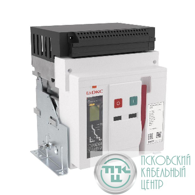 Выключатель автоматический воздушный AGS12S 3Р 1250 А 80кА расцепитель 3H фиксированный управление 220В AC горизонт. подключение YON AGS12S-N3FH-6-222K