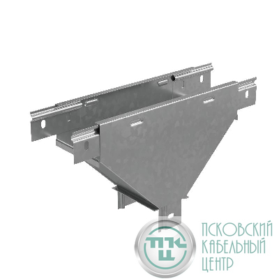 Отвод для лотка Т-образ. вертикал. вниз 100х50 "ПЛЮС" TDVplus50-100 INOX304 КМ PL6226
