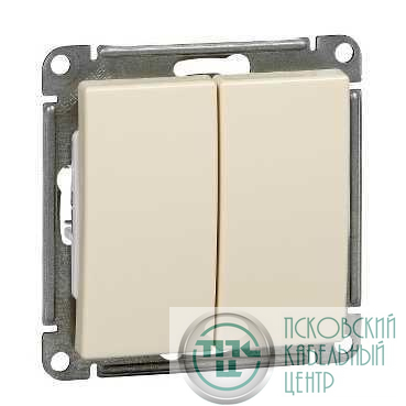 Выключатель 2-кл. СП W59 10А IP20 10AX механизм сл. кость SE VS510-252-2-86