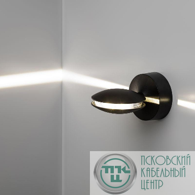 Светильник светодиодный WL44 BK 9Вт 3500К IP54 для интерьера/фасадов черн. Эра Б0054424