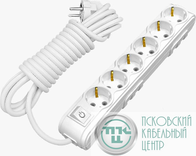 Удлинитель 6х5м с защитой от детей MOTTO с/з и выкл. ARVIA 35 01 1006 505