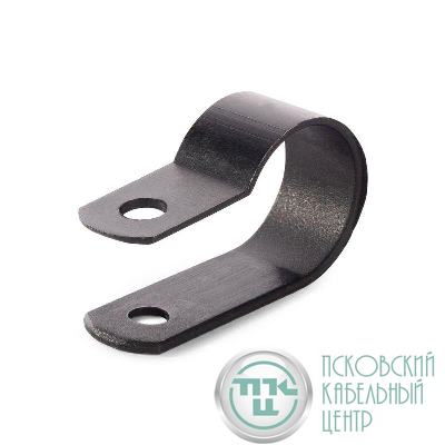 Скоба СНК 16 пластик. черн. (уп.100шт) Fortisflex 103932
