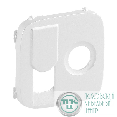 Панель лицевая Valena Allure для розетки компьютерной + TV 2-м RJ45 + TV жемчуж. Leg 754839