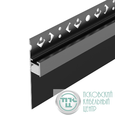 Профиль ARH-PLINTUS-50-FANTOM-3000 BLACK L3000 алюм. Arlight 052699