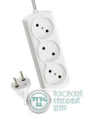 Удлинитель 3х7м 6А IP20 ПВС 2х0.75 КОСМОС YKsm7m-3g(6A)S