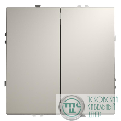 Выключатель 2-кл. СП S70 10А механизм кашемир Voltum VLS020103
