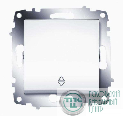Переключатель 1-кл. 1мод. СП Cosmo 10А IP20 (сх. 6) механизм бел. ABB 619-010200-209