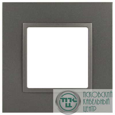 Рамка 1-м Elegance 14-5011-16 Classic для розеток и выключателей титан Эра Б0065823