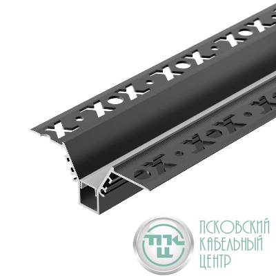 Профиль COMFORT10-V-FANTOM-2000 BLACK L2000 алюм. Arlight 052541