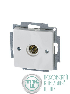Розетка телевизионная одиночная TV Basic механизм альп. бел. ABB 2CKA001724A4276