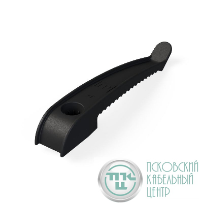 Держатель кабеля односторонний для прямого монтажа черн. (уп.20шт) Промрукав PR13.0381