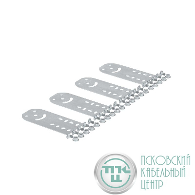 Пластина крепежная GSV H50 (4шт) в комплекте с крепежными элементами для монтажа цинк-ламель DKC 30013KHDZL