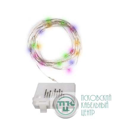 Гирлянда DC-G03-50M 50microLED RGB 5.1м 8реж. 3xAA (не в компл.) ФАZА 5047877