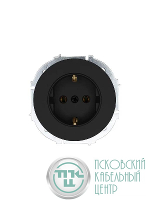 Розетка 1-м OSEN IP20 16А с заземл. ПБТ механизм черн. бархат LEZARD 743-4288-122B