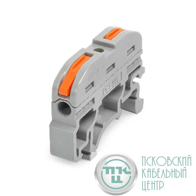 Клемма проходная СМК 222-2411 на DIN-рейку КВТ 87640