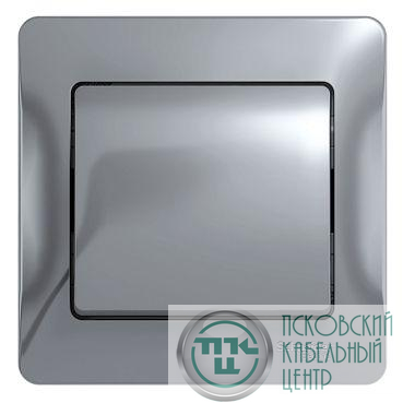 Выключатель 1-кл. СП Glossa 10А IP20 (сх. 1) 10AX в сборе алюм. SE GSL000312