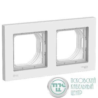 Рамка 2-м AtlasDesign Aqua IP44 бел. SE ATN440102