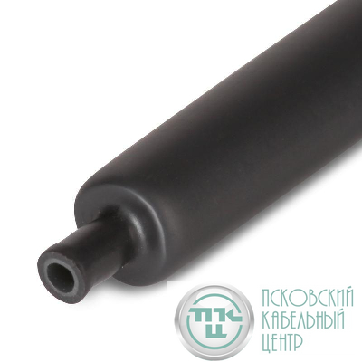 Трубка термоусадочная клеевая ТТК(2:1)-12/6 в метровой нарезке черн. (уп.10м) КВТ 74303