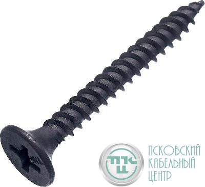 Саморез гипрок-металл 4.2х75(76) потай част. резьба оксид (уп.10шт) европодвес СТРОЙМЕТИЗ 2020221