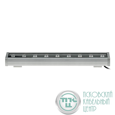 Прожектор светодиодный ULF-L52-12W/RGB/L50 DC24V IP65 SILVER линейный 500мм RGB DC24V алюм. Uniel UL-00008369