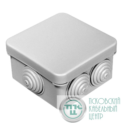 Коробка распределительная ОП безгалогенная (HF) 70х70х40 IP55 Промрукав 40-0200