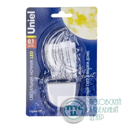 Светильник-ночник DTL-315 Месяц/White без выкл. тип свечения-бел. Uniel UL-00007050
