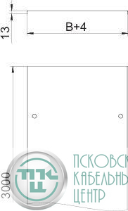 Крышка для лотка осн.50 L3000 сталь 1мм DRL 50 DD с поворотным фиксатором цинк-ламель OBO 6052700