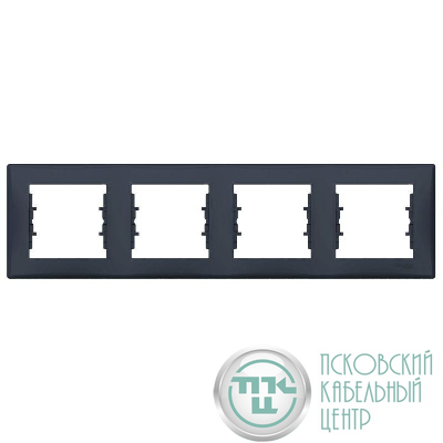 Рамка 4-м Sedna горизонт. графит SchE SDN5800770