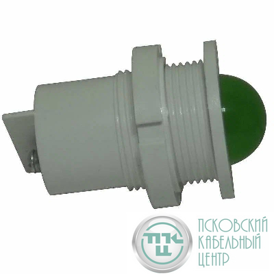 Лампа светодиодная СКЛ-11А-Л-2-220 220В 50Гц/пост. диаметр посадочного отверстия 27мм УХЛ2.1 зел. Реле и Автоматика A8021-78103714