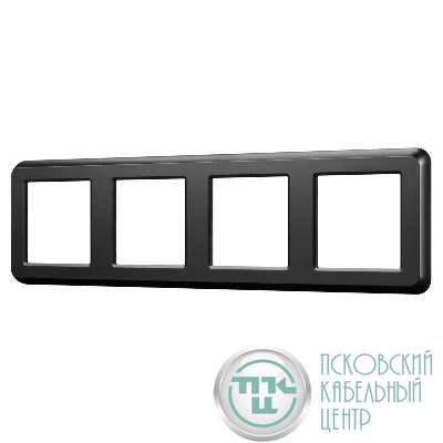 Рамка пластиковая FRM-VERSA-PL-4-BK Arlight 045188