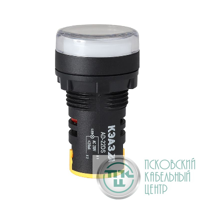 Лампа AD22DS(LED) матрица 22мм 24В AC/DC бел. КЭАЗ 303926