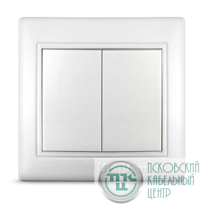 Выключатель 2-кл. СП Севиль 10А IP20 бел. UNIVersal С0023