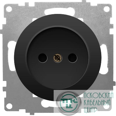 Розетка 1-м СП Florence 16А IP20 без заземл. винтов. клеммы механизм черн. (1E10301303) OneKeyElectro 2172812