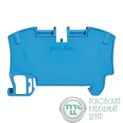 Клемма пруж. 6кв.мм Viking3 син. Leg 037202