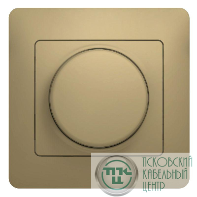 Светорегулятор (диммер) СП Glossa 300Вт поворот. в сборе титан SchE GSL000434