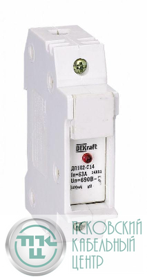 Держатель предохранительного типа C10 ДП102-С10-1Р DEKraft 21383DEK