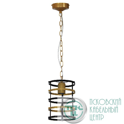 Светильник "Абелла" 211 НСБ 01-60-175 Е27 (ИМ) подвесной черн. зол. Элетех 1005405103