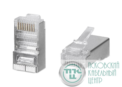 Коннектор RJ-45(8P8C) кат.5E экранир. универс. (уп.100шт) TOKOV ELECTRIC TKE-CN-5E24-STP