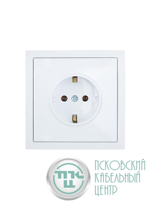 Розетка 1-м СП ZIMA IP20 с заземл. безвинтов. зажим ПБТ механизм бел. LEZARD 704-0288-122BQC