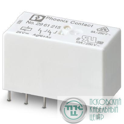 Реле одиночное REL-MR- 24DC/21-21AU Phoenix Contact 2961215