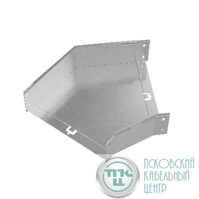 Угол для лотка горизонтальный 45град. 300х100 сталь 1мм "ПЛЮС" GLplus45-100-300 HD КМ PL1392