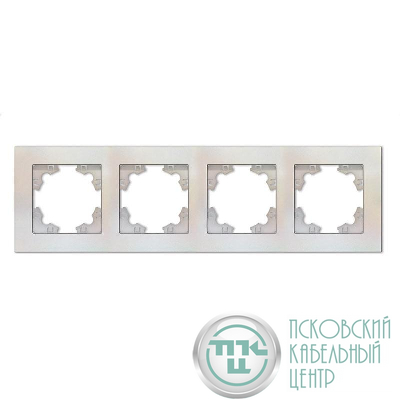 Рамка 4-м Афина универс. жемчуж. Universal A0046-OBr