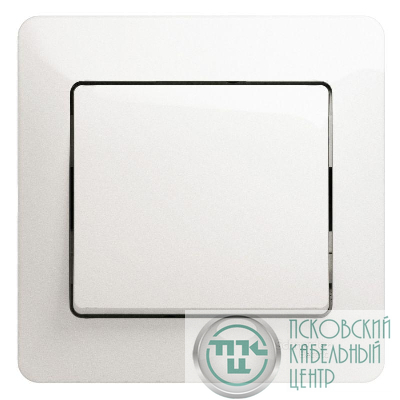 Выключатель 1-кл. СП Glossa 10А IP20 (сх. 1) 10AX в сборе перламутр. SE GSL000612