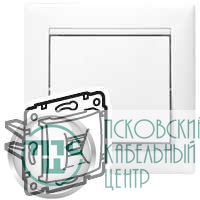 Розетка телефонная 2-м СП Valena RJ11 механизм бел. (DIY-упак.) IEK 694275
