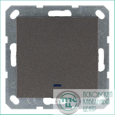 Выключатель 1-кл. 10А IP20 с подсветкой механизм мокко Jasmart G3011NZ
