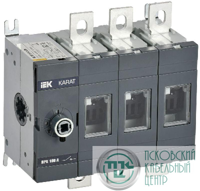 Выключатель-разъединитель ВРК 3п 160А без рукоятки KARAT IEK KA-VR10-3-0160