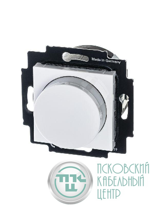 Светорегулятор Levit поворотно-нажимной 60-600Вт R бел./ледяной ABB 2CHH942247A6001