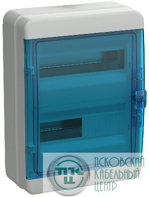 Корпус КМПн-24 TEKFOR IP65 син. прозр. дверь пластик. IEK TF5-KP72-N-24-65-K03-K07