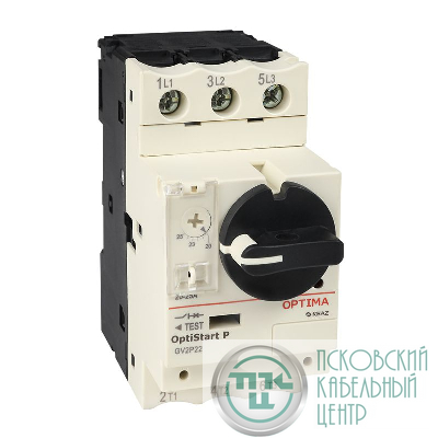 Выключатель автоматический 3п 2.5А диапазон уставок 1.6…2.5А OptiStart P GV2P07 КЭАЗ 372905