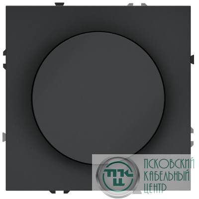 Светорегулятор поворотно-нажимной СП S70 600Вт механизм графит Voltum VLS070307